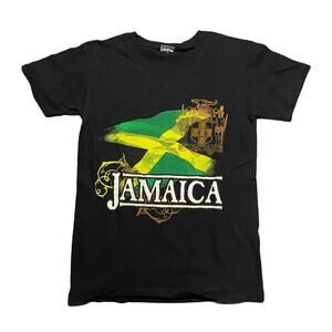 Jamaica flag travel tee size small